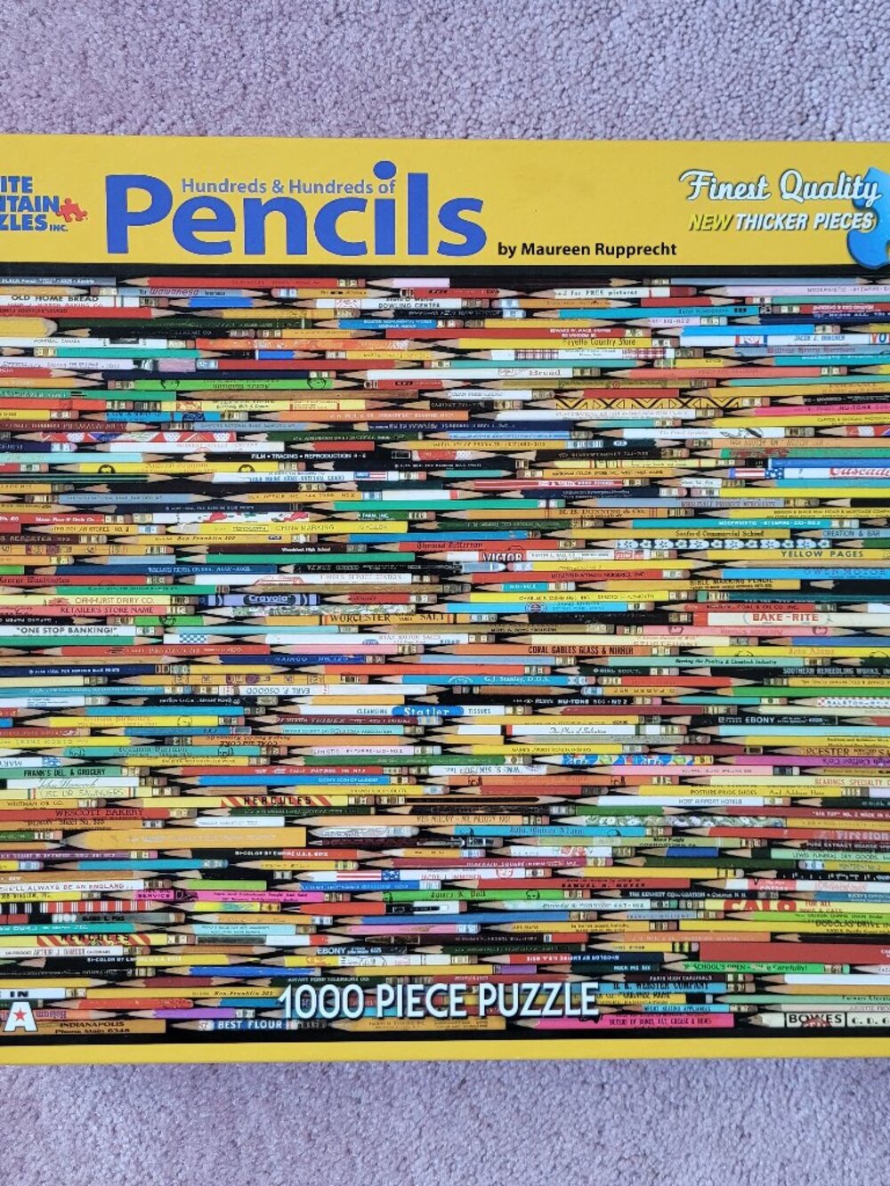 White Mountain “Hundreds & Hundreds of Pencils” 1000 Piece Puzzle 2012